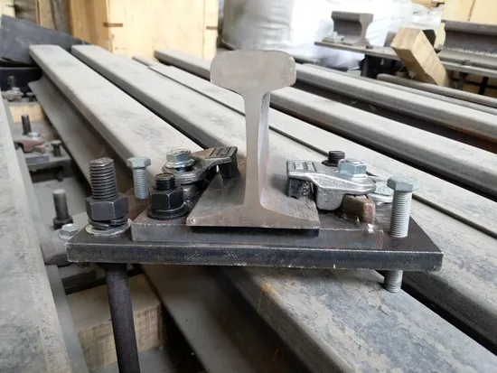 High-Strength Bolted Rail Support Plate for Overhead Cranes